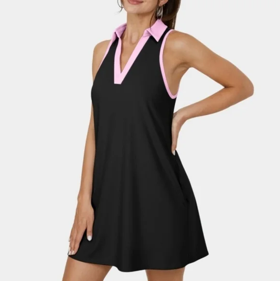 HALARA Black and Pink Mini Dress - Picture 3 of 5